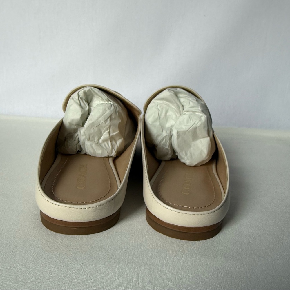NWT Coach Sienna Slide Sandal Gold/Chalk , not white Size 10B C5770 - Picture 7 of 14